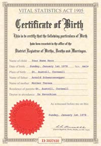 Make Your Fake Birth Certificate Today!